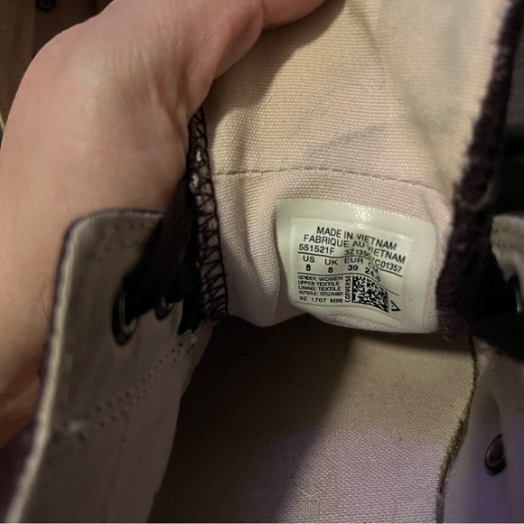 Dark purple/eggplant purple women’s converse - Picture 6 of 10